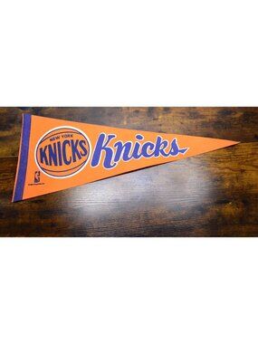Vintage NBA New York Knicks pennant Basketball Collectible 30 inches